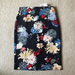 Black Sea Floral midi skirt. Adorable!
